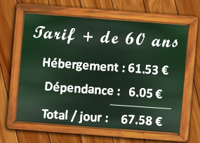 Tarifs hébergement