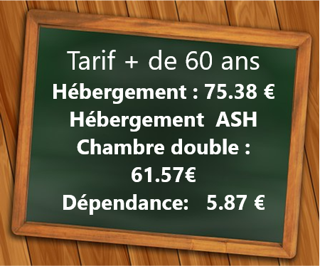 Tarifs hébergement Tarifs hébergement